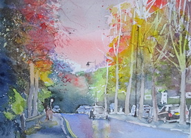 Hornsey Lane October evening