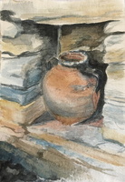 Terracotta vase