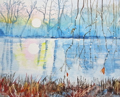 Frosty Morning Winter Kenwood Pond