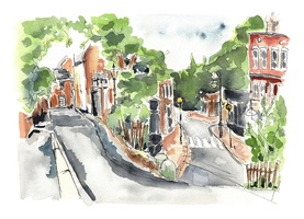 The Mount Looking To Heath Street, 2021 