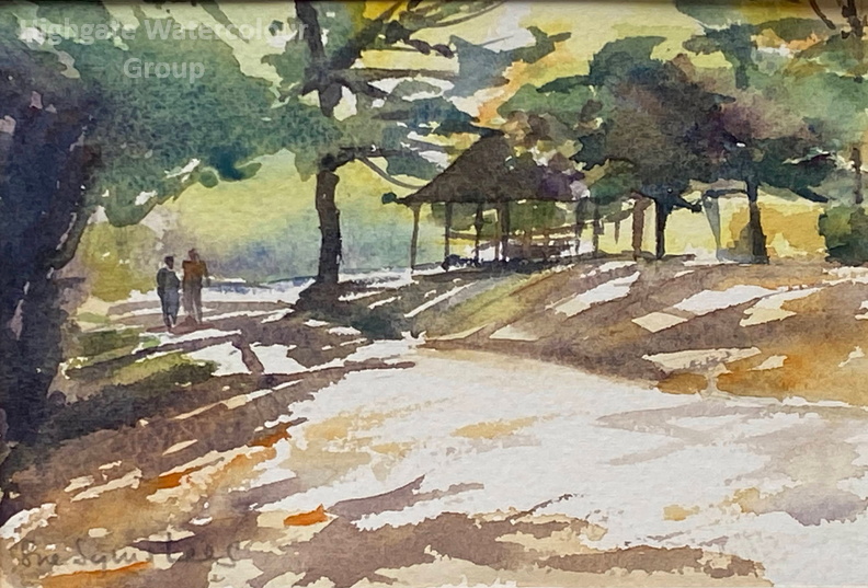Sue spring sunshine, Waterlow Park.jpg