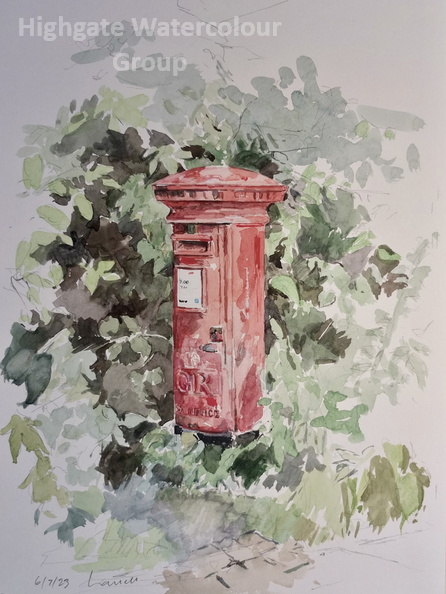 Peter Pillar box, Fitzroy Park.JPG