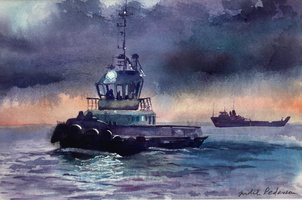Job Done! Tugboat, Port of Spain, Trinidad