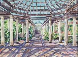Pergola Shadows, The Hill Garden